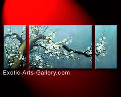A Cherry Blossom Original Abstract Oil Painting on Canvas Art