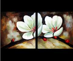 A orchid flower Painting abstract art oil painting