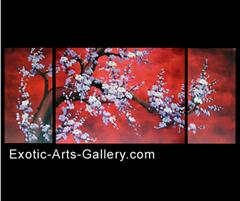 A Cherry Blossom Original Abstract Oil Painting on Canvas Art